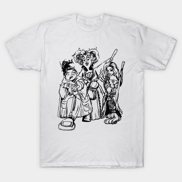Three Spooky Witches T-Shirt by obillwon